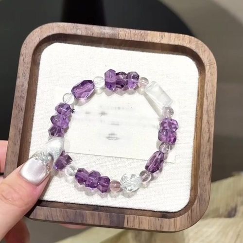 アメジスト ファセットカット ブレスレット